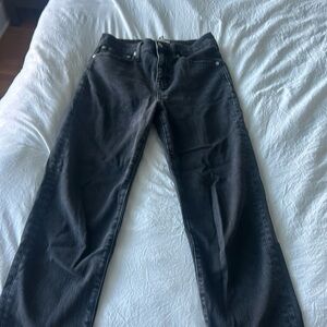 Madewell Classic Black Straight Jean